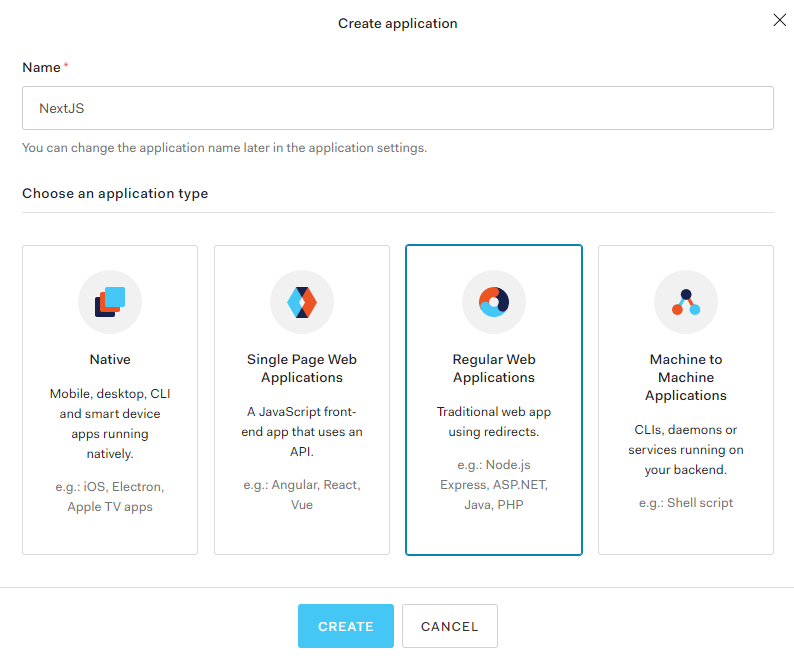 Create a Regular Web Application