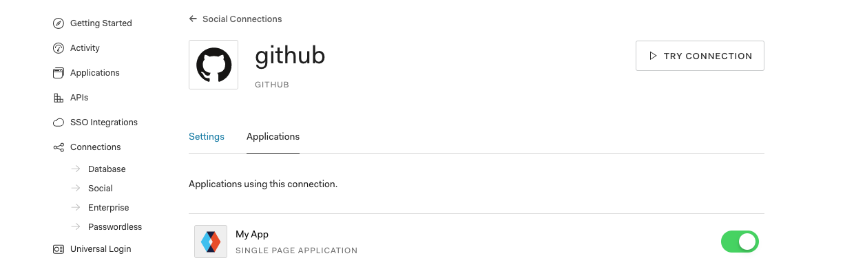 Add GitHub as a social provider to your application