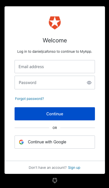 Universal Login Page